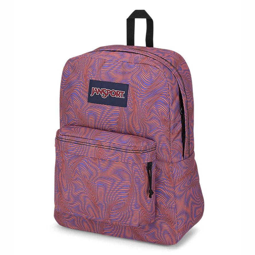 Sac à Dos Scolaire JanSport SuperBreak? Plus Violette Orange | KTM-22754226